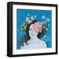 Portraits in Bloom III-Sandra Iafrate-Framed Art Print