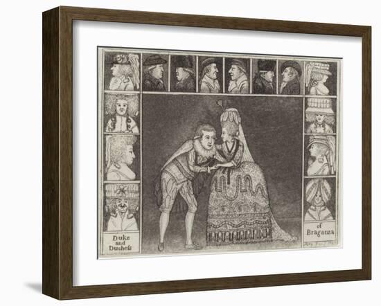 Portraits in Character as the Duke and Duchess of Braganza-John Kay-Framed Giclee Print