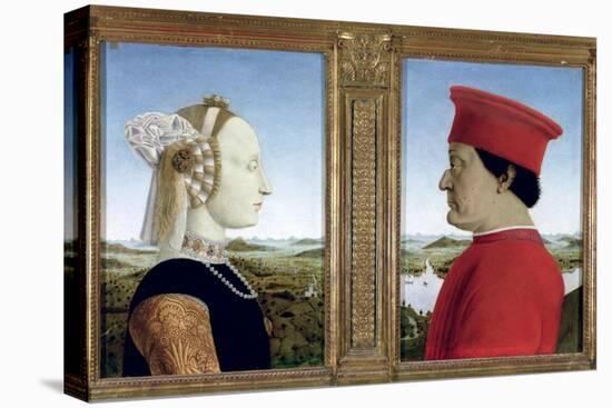 Portraits of Duke Federico Da Montefeltro-Piero della Francesca-Stretched Canvas