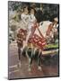 Portraits of Elena and Maria Wearing Old Valencian Dresses-Joaquín Sorolla y Bastida-Mounted Art Print