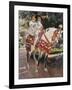 Portraits of Elena and Maria Wearing Old Valencian Dresses-Joaquín Sorolla y Bastida-Framed Art Print