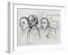 Portraits of Gauguin, Bernard and Schuffenecker-Emile Bernard-Framed Giclee Print