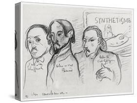 Portraits of Gauguin, Bernard and Schuffenecker-Emile Bernard-Stretched Canvas