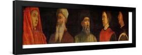 Portraits of Giotto (circa 1266-1337) Uccello, Donatello (circa 1386-1466) Manetti (circa 1405-60)-Paolo Uccello-Framed Premium Giclee Print