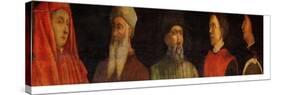 Portraits of Giotto (circa 1266-1337) Uccello, Donatello (circa 1386-1466) Manetti (circa 1405-60)-Paolo Uccello-Stretched Canvas