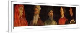 Portraits of Giotto (circa 1266-1337) Uccello, Donatello (circa 1386-1466) Manetti (circa 1405-60)-Paolo Uccello-Framed Giclee Print