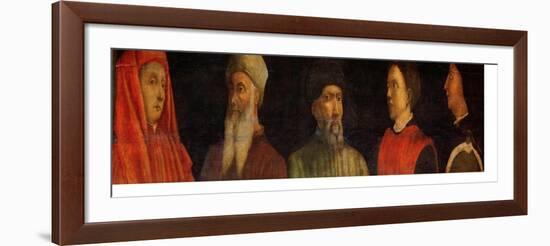 Portraits of Giotto (circa 1266-1337) Uccello, Donatello (circa 1386-1466) Manetti (circa 1405-60)-Paolo Uccello-Framed Giclee Print