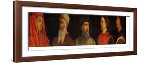 Portraits of Giotto (circa 1266-1337) Uccello, Donatello (circa 1386-1466) Manetti (circa 1405-60)-Paolo Uccello-Framed Giclee Print