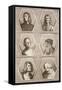 Portraits of Giovanni Bellini, Andrea Mantegna, Perugino, Leonardo Da Vinci, Giorgione and Bramante-null-Framed Stretched Canvas