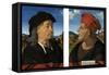 Portraits of Giuliano and Francesco Giamberti Da Sangallo-Piero di Cosimo-Framed Stretched Canvas