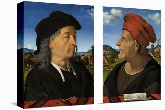 Portraits of Giuliano and Francesco Giamberti Da Sangallo-Piero di Cosimo-Stretched Canvas