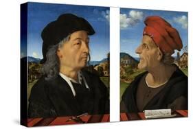 Portraits of Giuliano and Francesco Giamberti Da Sangallo-Piero di Cosimo-Stretched Canvas