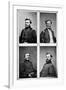 Portraits of Grant, Sherman, Thomas and McPherson, Civil War-Lantern Press-Framed Art Print