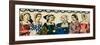 Portraits of Henry VIIIs six wives from 1509, (1932)-Rosalind Thornycroft-Framed Giclee Print