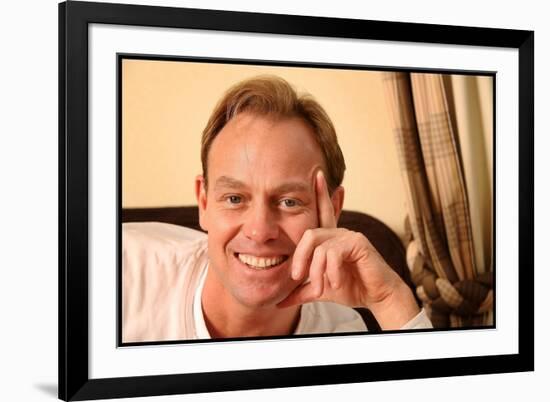 Portraits of Jason Donovan, 20th December 2006-null-Framed Photographic Print