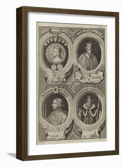 Portraits of Kings of England-null-Framed Giclee Print