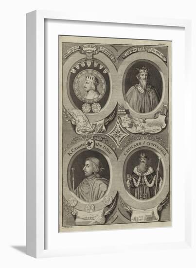 Portraits of Kings of England-null-Framed Giclee Print