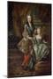 Portraits of Louis XV of France and Mariana Victoria of Spain-null-Mounted Giclee Print