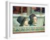 Portraits of Matteo Franco and Luigi Pulci from the Cycle of the Life of St. Francis, circa 1483-Domenico Ghirlandaio-Framed Giclee Print