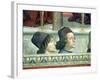 Portraits of Matteo Franco and Luigi Pulci from the Cycle of the Life of St. Francis, circa 1483-Domenico Ghirlandaio-Framed Giclee Print