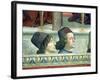 Portraits of Matteo Franco and Luigi Pulci from the Cycle of the Life of St. Francis, circa 1483-Domenico Ghirlandaio-Framed Giclee Print