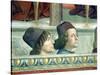 Portraits of Matteo Franco and Luigi Pulci from the Cycle of the Life of St. Francis, circa 1483-Domenico Ghirlandaio-Stretched Canvas