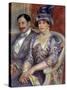 Portraits of Mr. and Mrs. Bernheim De Villers by Pierre Auguste Renoir-null-Stretched Canvas