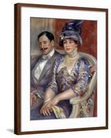 Portraits of Mr. and Mrs. Bernheim De Villers by Pierre Auguste Renoir-null-Framed Giclee Print
