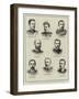 Portraits of Officers and Newspaper Correspondents Killed in the Recent Battles in the Soudan-null-Framed Giclee Print