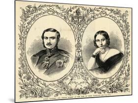 Portraits of Queen Victoria and Prince Albert-null-Mounted Giclee Print