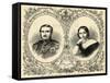 Portraits of Queen Victoria and Prince Albert-null-Framed Stretched Canvas
