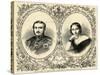 Portraits of Queen Victoria and Prince Albert-null-Stretched Canvas