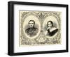 Portraits of Queen Victoria and Prince Albert-null-Framed Giclee Print