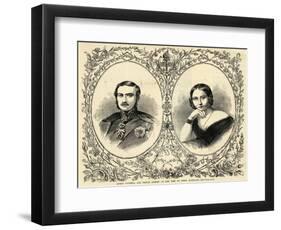 Portraits of Queen Victoria and Prince Albert-null-Framed Giclee Print
