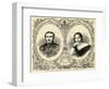 Portraits of Queen Victoria and Prince Albert-null-Framed Giclee Print