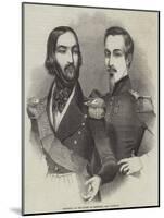 Portraits of the Dukes De Joinville and D'Aumale-null-Mounted Giclee Print
