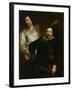 Portraits of the Painters Lucas and Cornelis De Wael-Sir Anthony Van Dyck-Framed Giclee Print