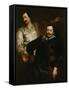 Portraits of the Painters Lucas and Cornelis De Wael-Sir Anthony Van Dyck-Framed Stretched Canvas