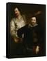 Portraits of the Painters Lucas and Cornelis De Wael-Sir Anthony Van Dyck-Framed Stretched Canvas