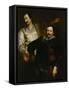 Portraits of the Painters Lucas and Cornelis De Wael-Sir Anthony Van Dyck-Framed Stretched Canvas