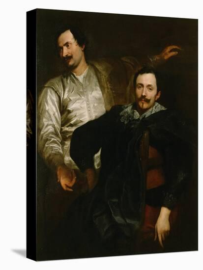 Portraits of the Painters Lucas and Cornelis De Wael-Sir Anthony Van Dyck-Stretched Canvas