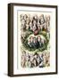 Portraits of the Signers of the Declaration of Independence, Philadelphia, c.1776-null-Framed Giclee Print