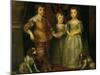 Portraits of the Three Eldest Children of Charles I, King of England-Sir Anthony Van Dyck-Mounted Giclee Print