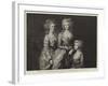 Portraits of Three Daughters of George Iii-Thomas Gainsborough-Framed Giclee Print