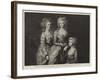 Portraits of Three Daughters of George Iii-Thomas Gainsborough-Framed Giclee Print