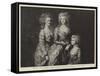 Portraits of Three Daughters of George Iii-Thomas Gainsborough-Framed Stretched Canvas