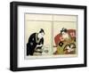 Portraits of Two Actors, 1803-Toyokuni-Framed Giclee Print