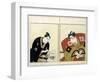 Portraits of Two Actors, 1803-Toyokuni-Framed Giclee Print