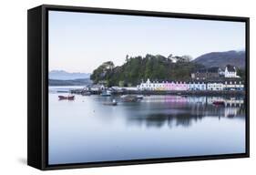 Portree Harbour on the Isle of Skye, Inner Hebrides, Scotland, United Kingdom, Europe-Julian Elliott-Framed Stretched Canvas