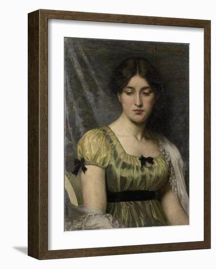 Portret Van Een Vrouw-Marie Wandscheer-Framed Art Print